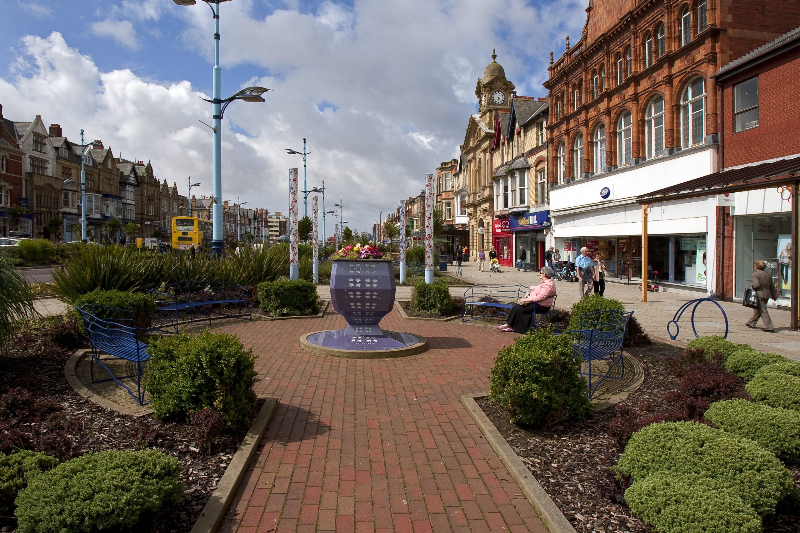 St Annes town centre,Lancashire,england
