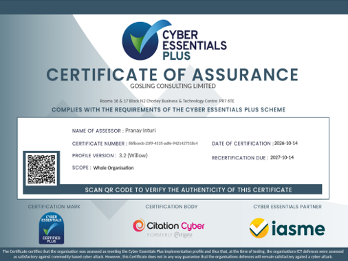 Certificate